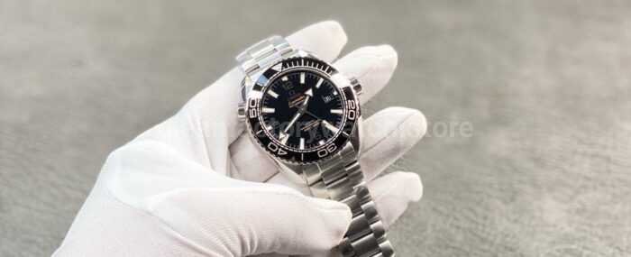 VS Factory Omega Seamaster Planet Ocean 600M 215.30.44.21.01.001 43.5mm Full Steel Black Ceramic Bezel Arabic Numerals Black Dial - Image 4
