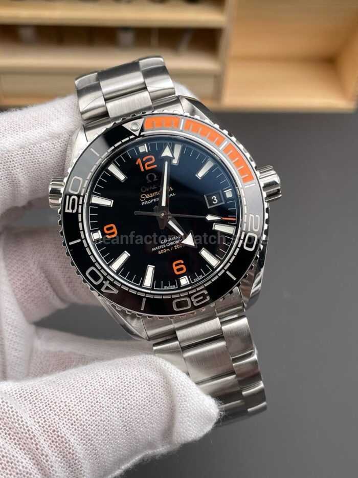 VS Factory Omega Seamaster Planet Ocean 600M 215.32.44.21.01.001 43.5mm Full Steel Arabic Numerals Black Dial - Image 2