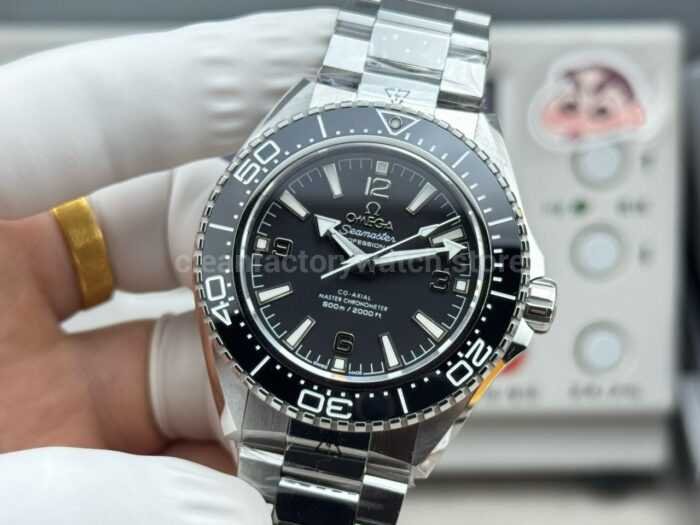 VS+ Factory Omega Seamaster Planet Ocean 600M 217.32.42.21.01.001 42mm Full Steel Black Ceramic Black Dial - Image 5