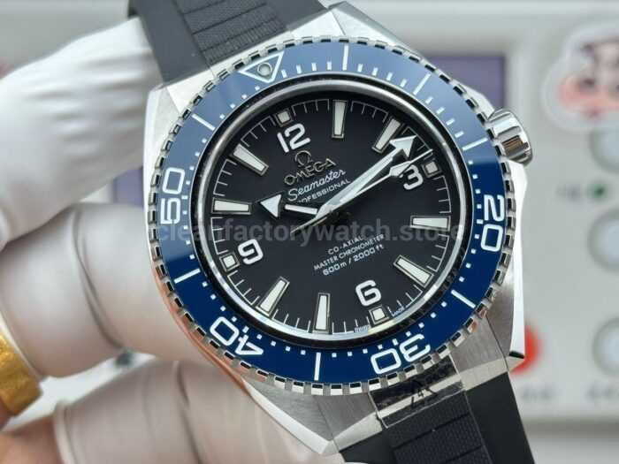 VS+ Factory Omega Seamaster Planet Ocean 600M 217.32.42.21.01.002 42mm Rubber Strap Blue Ceramic Black Dial - Image 2