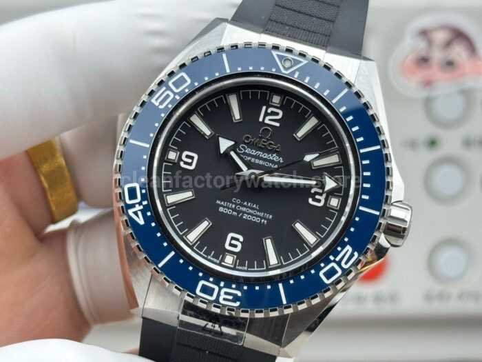 VS+ Factory Omega Seamaster Planet Ocean 600M 217.32.42.21.01.002 42mm Rubber Strap Blue Ceramic Black Dial - Image 3
