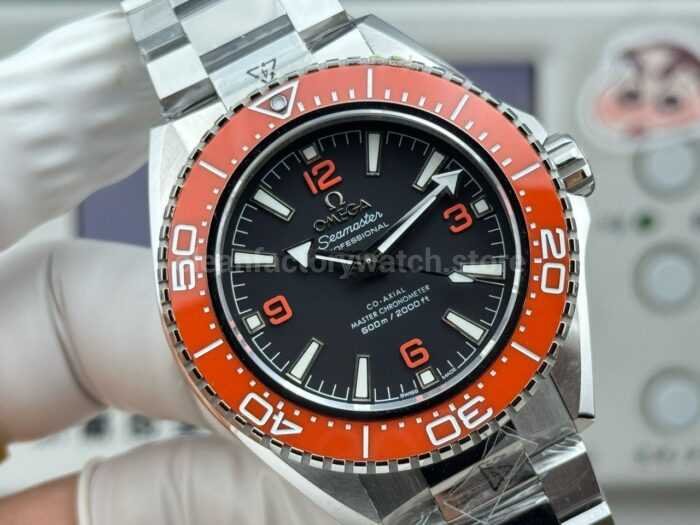 VS+ Factory Omega Seamaster Planet Ocean 600M 217.32.42.21.01.004 42mm Full Steel Orange Ceramic Black Dial - Image 2