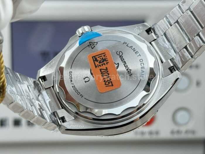 VS+ Factory Omega Seamaster Planet Ocean 600M 217.32.42.21.01.004 42mm Full Steel Orange Ceramic Black Dial - Image 8
