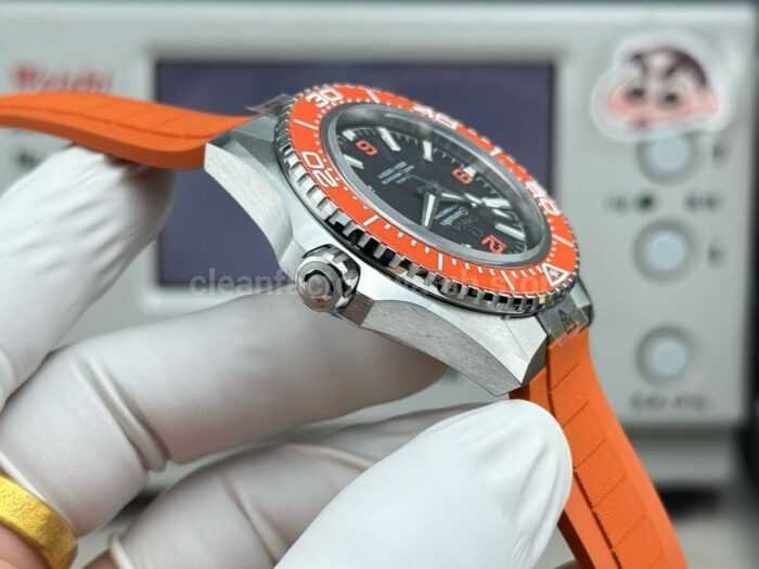 VS+ Factory Omega Seamaster Planet Ocean 600M 217.32.42.21.01.004 42mm Orange Rubber Strap Black Dial - Image 7