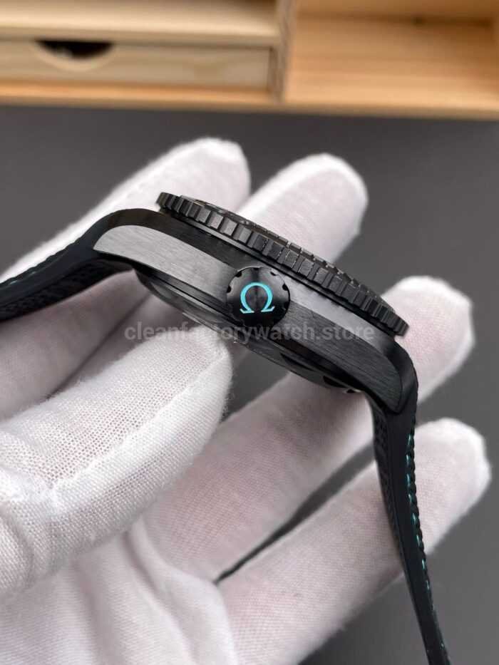 VS Factory Omega Seamaster Planet Ocean Worldtimer 600M 215.92.46.22.01.006 45.5mm Rubber Strap Black Dial - Image 6