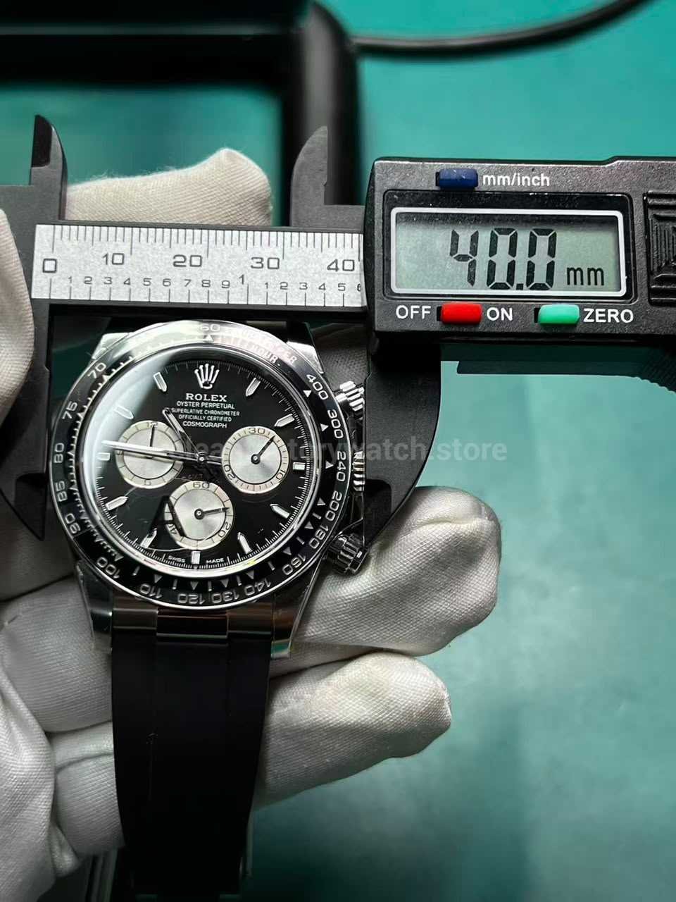 VS Factory Rolex Daytona 126519LN 40mm Case Width Measurement