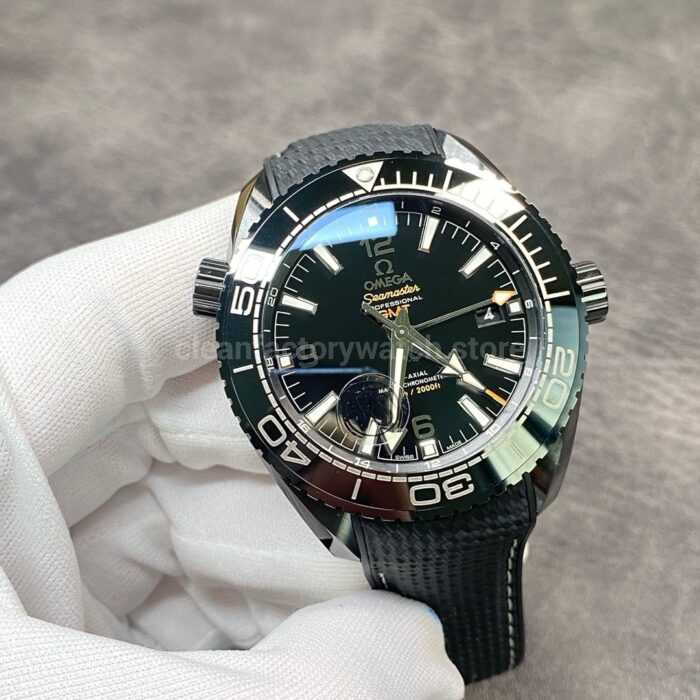 VS Factory Omega Seamaster Planet Ocean 600M 215.92.46.22.01.001 45.5mm Black Ceramic Arabic Numerals Black Dial - Image 2