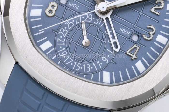 ZF Factory Patek Philippe Aquanaut 5164R-001 40.8mm White Gold Rubber Strap Blue-Gray Dia - Image 6