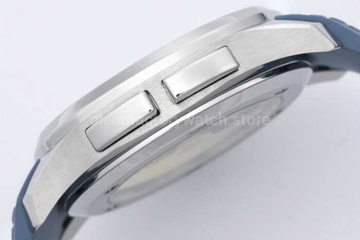 ZF Factory Patek Philippe Aquanaut 5164R-001 40.8mm White Gold Rubber Strap Blue-Gray Dia - Image 7