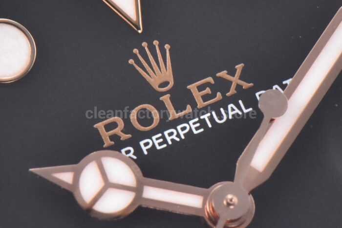 Clean Factory Rolex Yacht-Master 126655-0002 40mm Rose Gold Rubber Strap Black Dial - Image 2