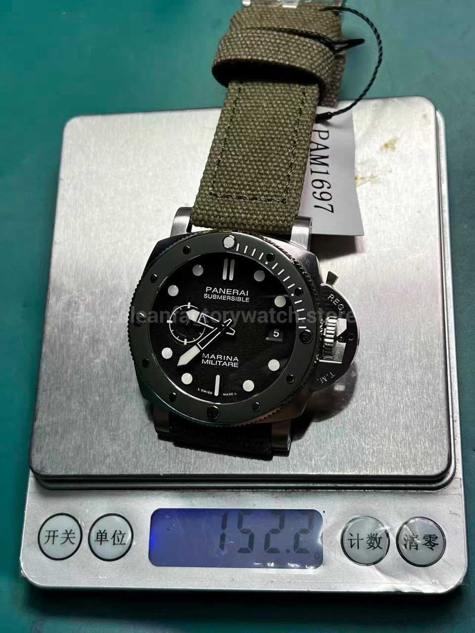 VS Factory Panerai PAM01697 152.2g Weight Measurement