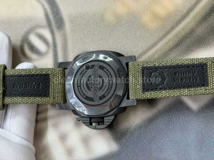 VS Factory Panerai Submersible PAM1698 44mm Carbon Fiber Canvas Strap Green Dial - Image 8