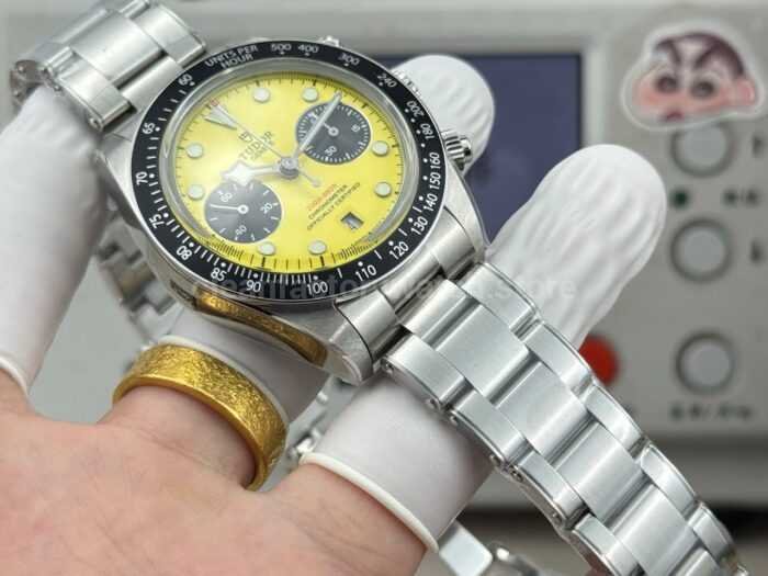 3C Factory Tudor Black Bay Chrono M79310N-0001 41mm Full Steel Yellow Dial - Image 6