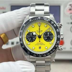 3C Factory Tudor Black Bay Chrono M79310N-0001 yellow dial steel chronograph watch