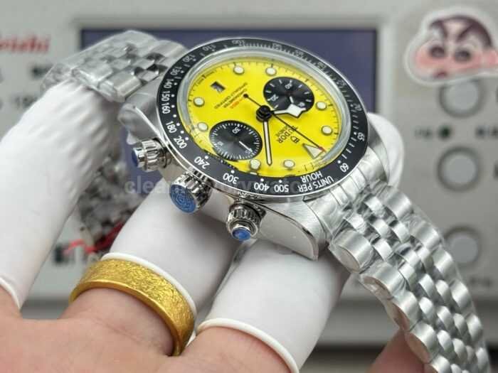 3C Factory Tudor Black Bay Chrono M79310N-0001 41mm Full Steel Yellow Dial Jubilee - Image 7