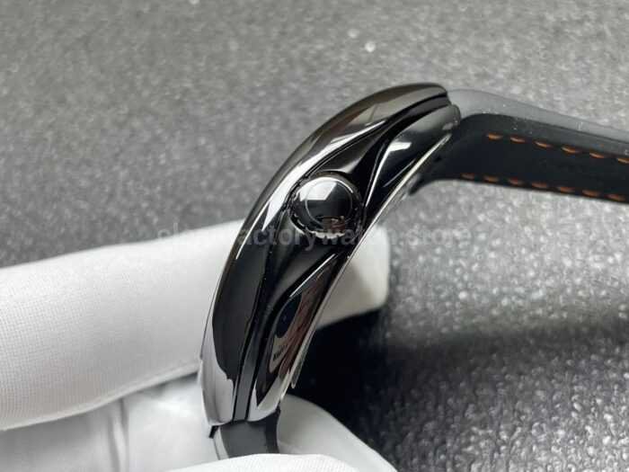 ABF Factory Franck Muller Vanguard V45 44mm Black Ceramic Leather Strap White Arabic Numerals Black Dial - Image 6