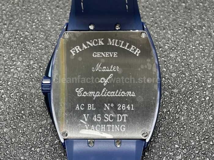ABF Factory Franck Muller Vanguard V45 44mm Blue Ceramic Textile Strap White Arabic Numerals Blue Dial - Image 7