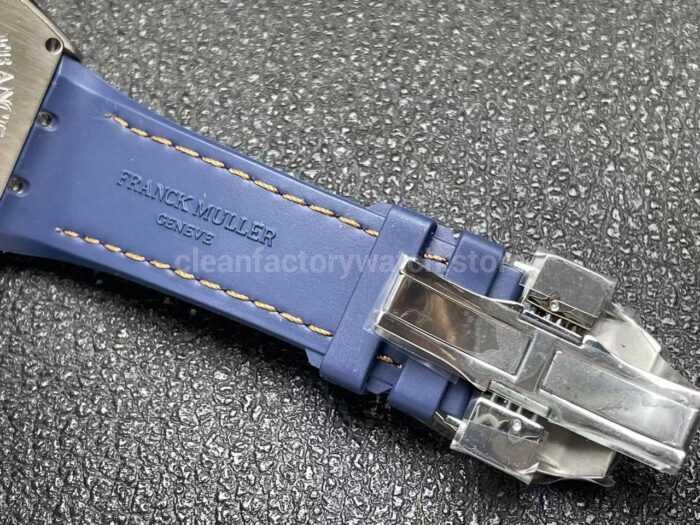 ABF Factory Franck Muller Vanguard V45 44mm Steel Textile Strap Orange Arabic Numerals Blue Dial - Image 9