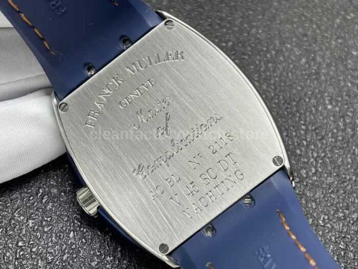 ABF Factory Franck Muller Vanguard V45 44mm Steel Textile Strap Orange Arabic Numerals Blue Dial - Image 7