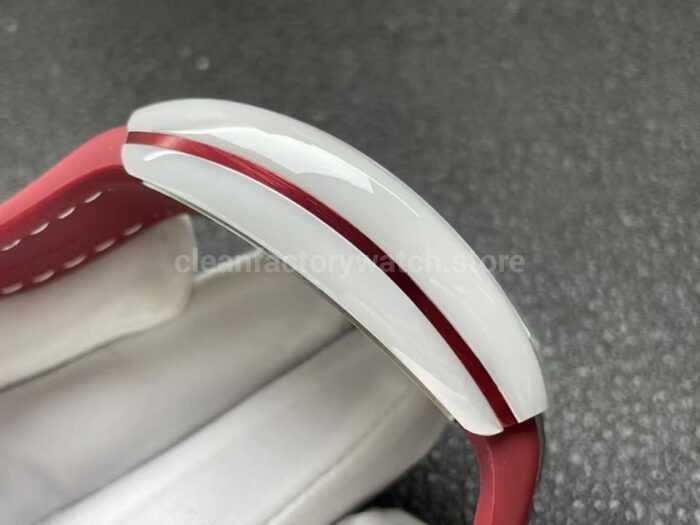 ABF Factory Franck Muller Vanguard V45 44mm White Ceramic Red Leather Strap Red Dial - Image 5
