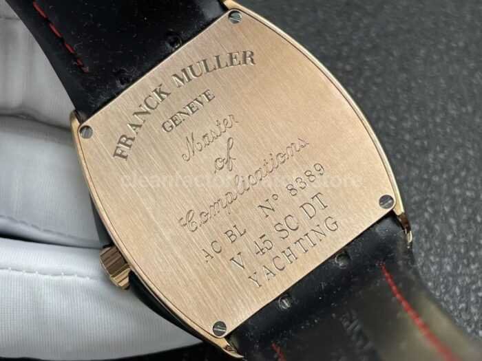 ABF Factory Franck Muller Vanguard Zvonimir V45 44mm Rose Gold Leather Strap Black Dial - Image 7