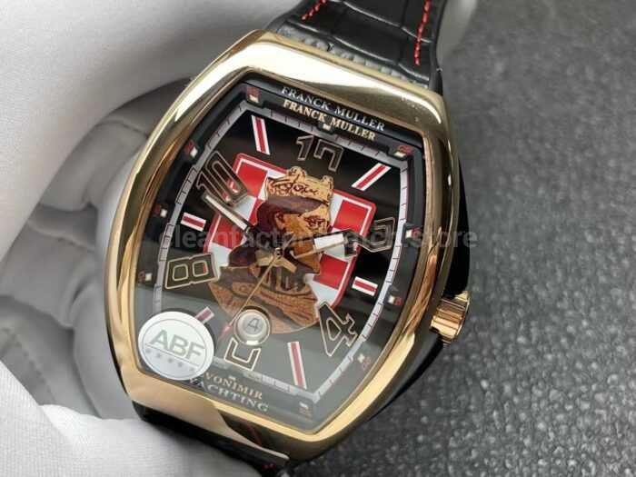 ABF Factory Franck Muller Vanguard Zvonimir V45 44mm Rose Gold Leather Strap Black Dial - Image 3