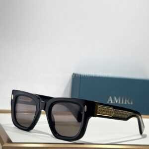 Amiri Mulholland Square Sunglasses | Black Frame with Grey Gradient Lenses