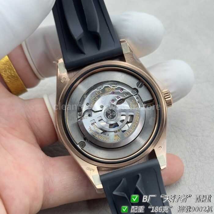 B Factory Rolex Sky-Dweller 336235-0003 42mm Rose Gold Oysterflex White Dial - Image 7