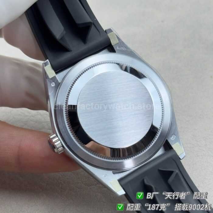 B Factory Rolex Sky-Dweller 336239-0002 42mm White Gold Oysterflex Black Dial - Image 8
