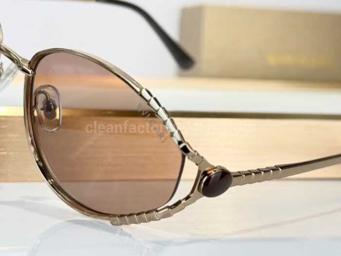 Bvlgari BV5025 S Butterfly Sunglasses | Light Gold Frame & Light Brown Lenses - Image 5