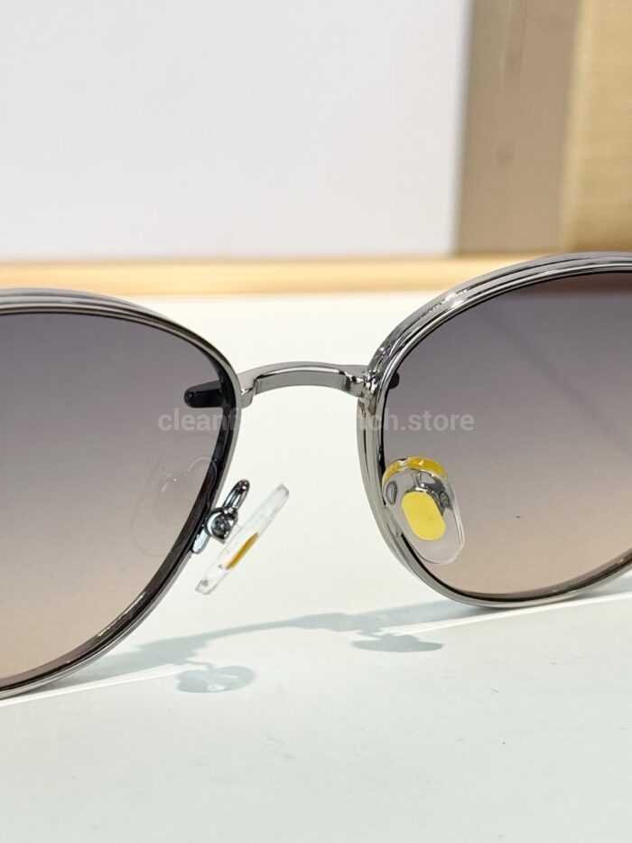 Bvlgari BV5025 S Butterfly Sunglasses | Silver Frame & Grey Gradient Lenses - Image 7