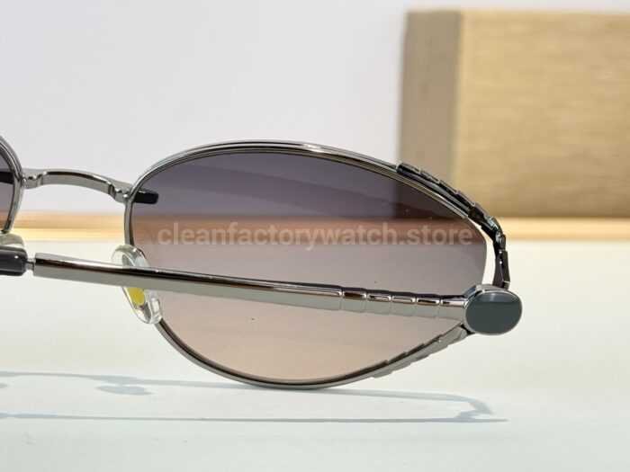Bvlgari BV5025 S Butterfly Sunglasses | Silver Frame & Grey Gradient Lenses - Image 5