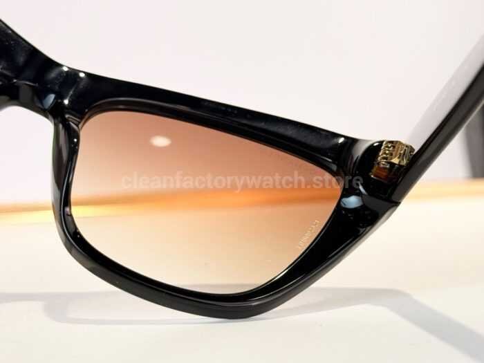 Chanel CH3518 Cat-Eye Sunglasses | Black Frame with Brown Gradient Lenses - Image 7