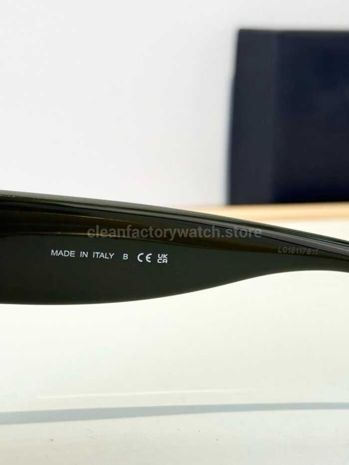 Chanel 5568 Shield Sunglasses | Black Frame & Grey Gradient Lens - Image 4