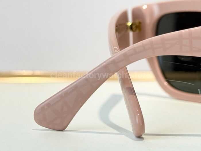 Chanel 5571 Cat-Eye Sunglasses | Light Pink Frame & Dark Grey-Green Lenses - Image 10