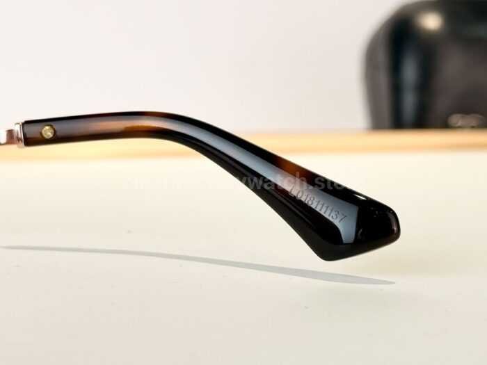 Chanel CH3514 Double-Bridge Square Sunglasses | Rose Gold Frame with Light Pink Gradient Lenses - Image 10