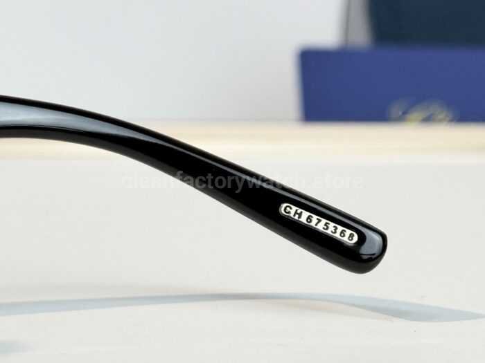 Chopard SCH863S Shield Sunglasses | Gold & Burgundy Frame with Brown Gradient Lens - Image 9