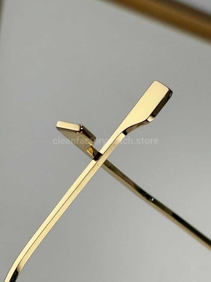 Fendi FE4172US Rimless Photochromic Eyeglasses | Gold-Tone Temples, Brown Photochromic Lenses & F-Shaped Accents - Image 4