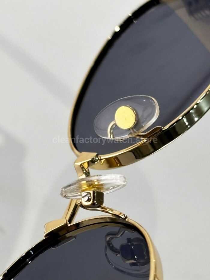 Marc Jacobs MARC 806/S Oval Sunglasses | Gold Frame & Dark Grey Lenses - Image 4
