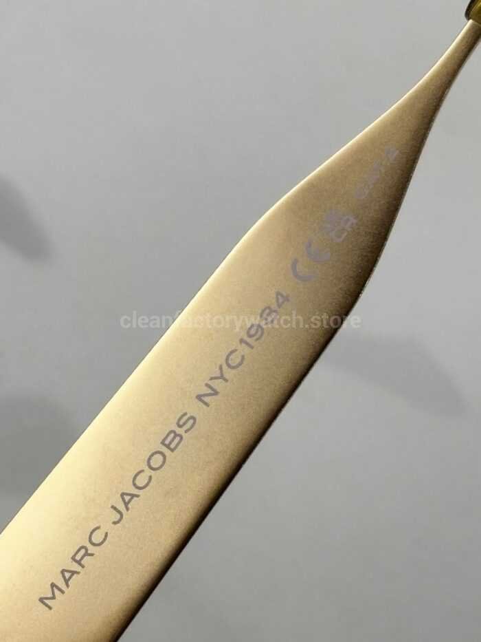 Marc Jacobs MARC 806/S Oval Sunglasses | Gold Frame & Rose Brown Lenses - Image 5