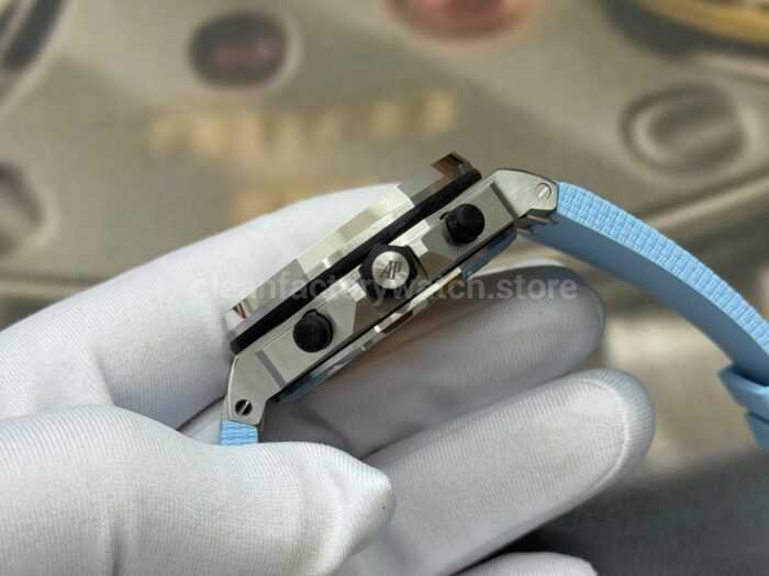 OCTA Factory Audemars Piguet Royal Oak Offshore Chronograph 26238ST.OO.A340CA.01 42mm Steel Blue Rubber Strap Arabic Numerals Blue Dial - Image 6
