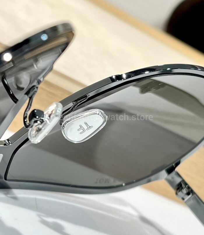 Tom Ford TF1060 Oversized Aviator Sunglasses | Silver-Tone Frame & Grey Gradient Lenses  Model: TF1060 - Image 8