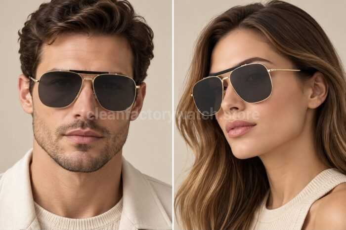 Tom Ford TF557 Aviator Sunglasses | Silver Frame & Dark Grey Lenses - Image 2