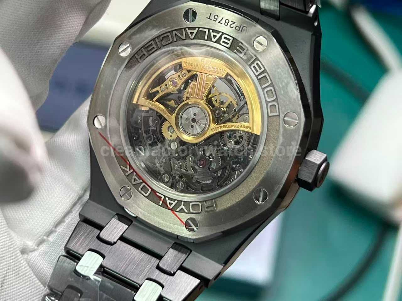 THB Factory 15416CE free-sprung movement and openworked dial