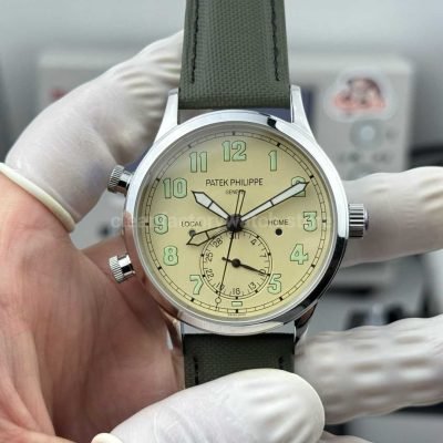 3K Factory Patek Philippe Calatrava Pilot Travel Time 5524G 010 White Gold White Dial (2)