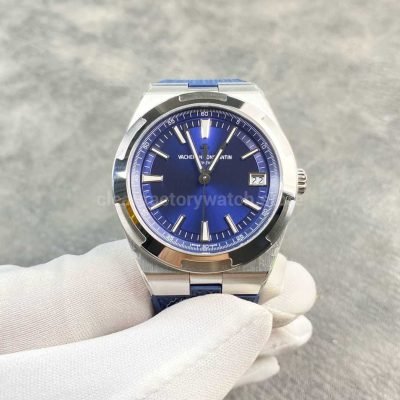 8F Factory Vacheron Constantin Overseas 4500V110A B128 41mm Blue Rubber Strap Blue Dial (6)