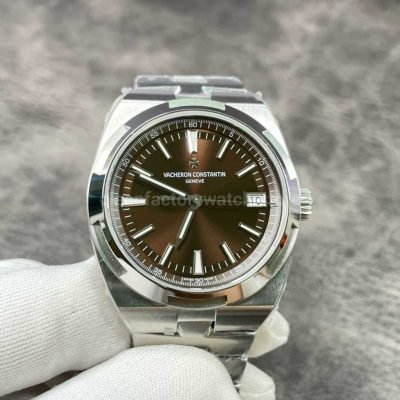 8F Factory Vacheron Constantin Overseas 4500V110A B146 41mm Full Steel Brown Dial (1)