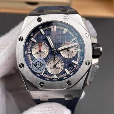 APS Factory Audemars Piguet Royal Oak Offshore Chronograph 26420TI.OO.A027CA.01 43mm Rubber Strap Blue Dial (2)