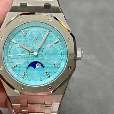 APS Factory Audemars Piguet Royal Oak Perpetual Calendar 26613ST.OO.1220ST.01 41mm Full Steel SKY Blue Dial (5)