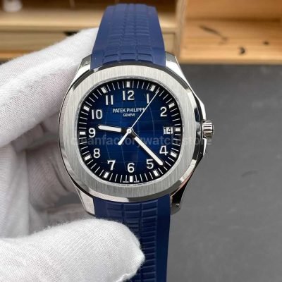 BBF Factory Patek Philippe Aquanaut 5168G 001 40mm Blue Rubber Strap Arabic Numerals Blue Dial (7)